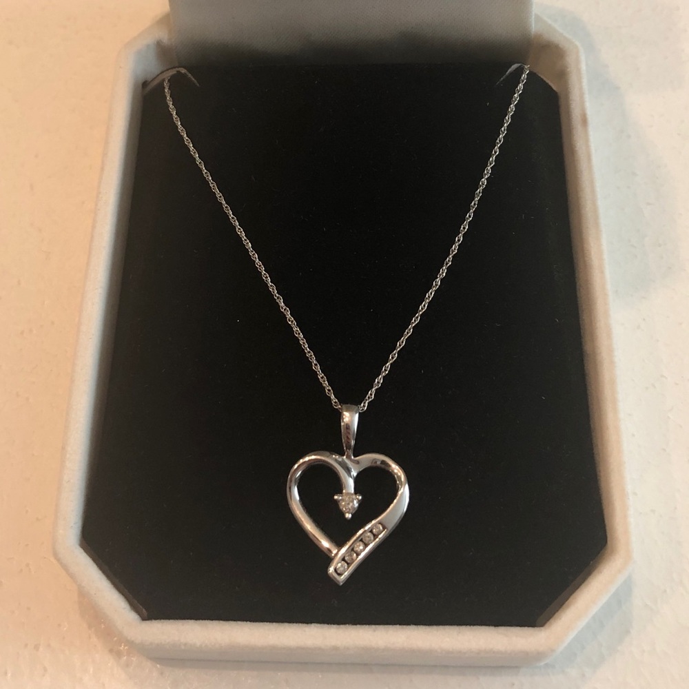 Gold and Diamond Heart Necklace from Zales